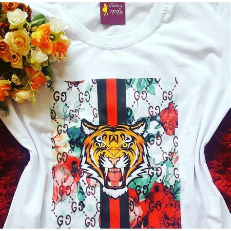 camisa gucci tigre|gucci tiger print.